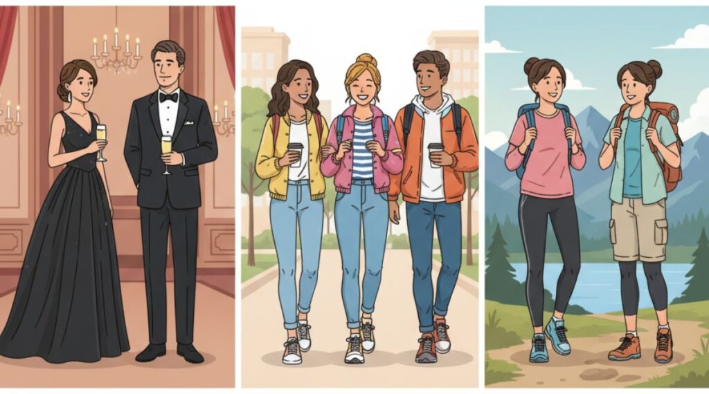 Dressing for Different Occasions.